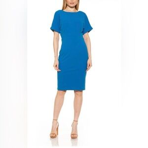 Alexia Admor Vibrant Blue Midi Dress